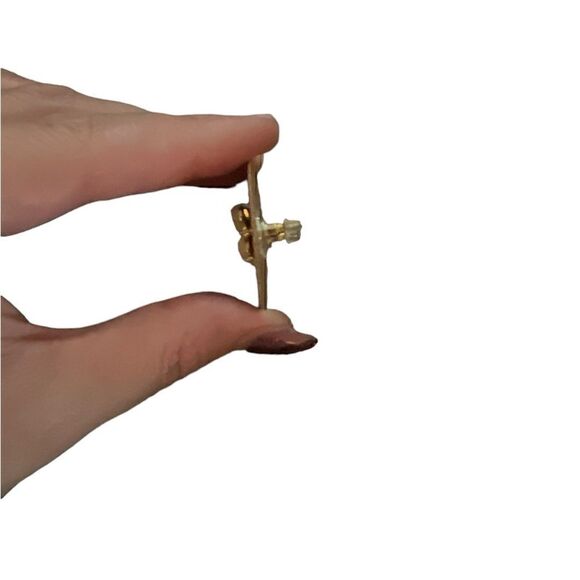 Fashion Jewelry Green Bow Earrings - Picture 2 of 3